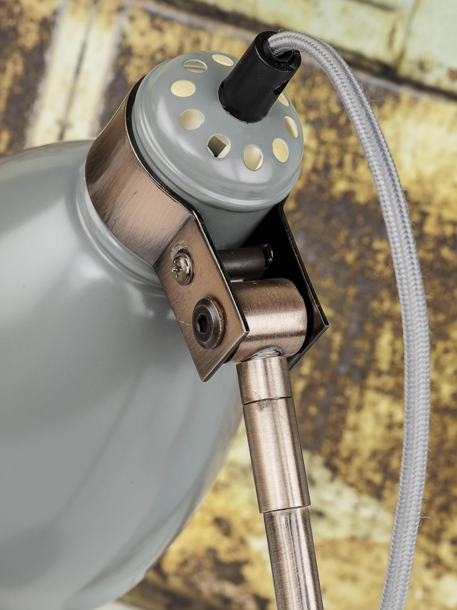 Industriële tafellamp Denver grijs - Afbeelding 3