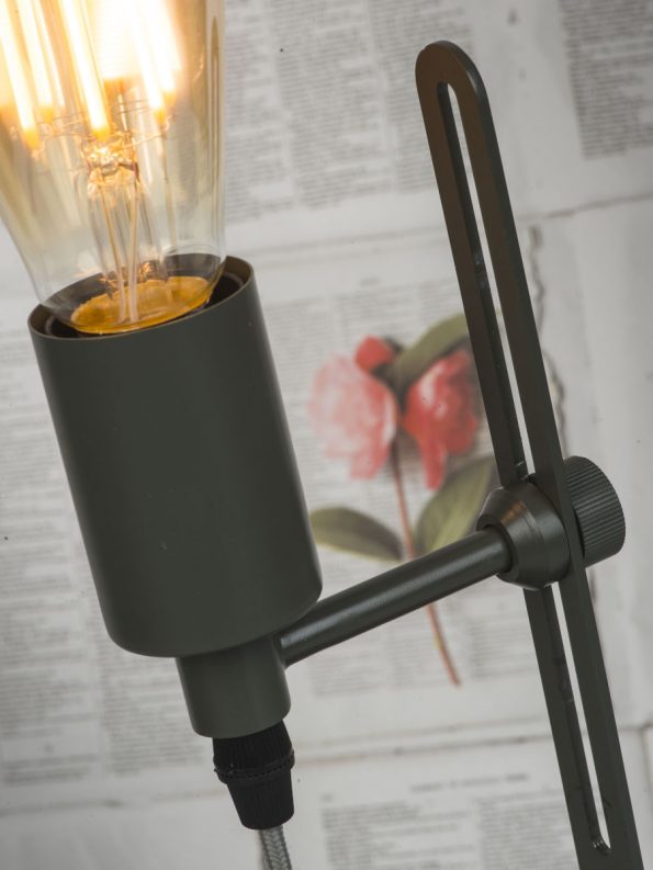 Industriële tafellamp Seattle grijs ø 16 cm - Afbeelding 4