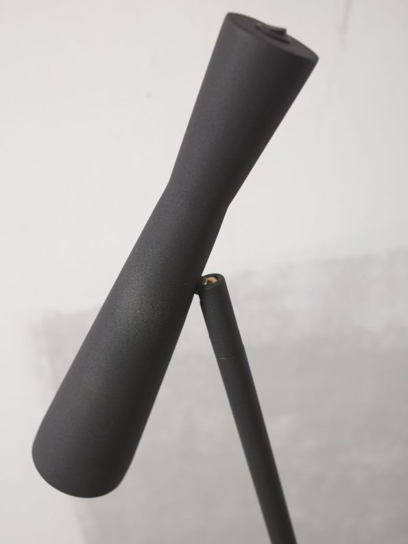 Industriële vloerlamp Bordeaux zwart ø 6 cm - Afbeelding 3