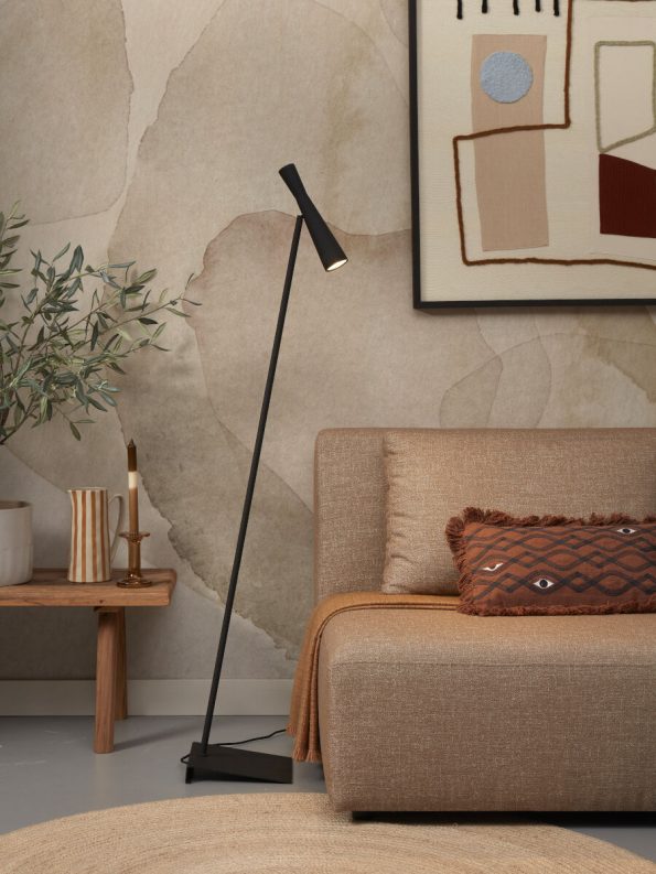 Industriële vloerlamp Bordeaux zwart ø 6 cm - Afbeelding 8