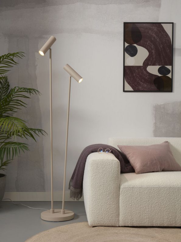 Industriële vloerlamp Havana grijs ø 5 cm - Afbeelding 2