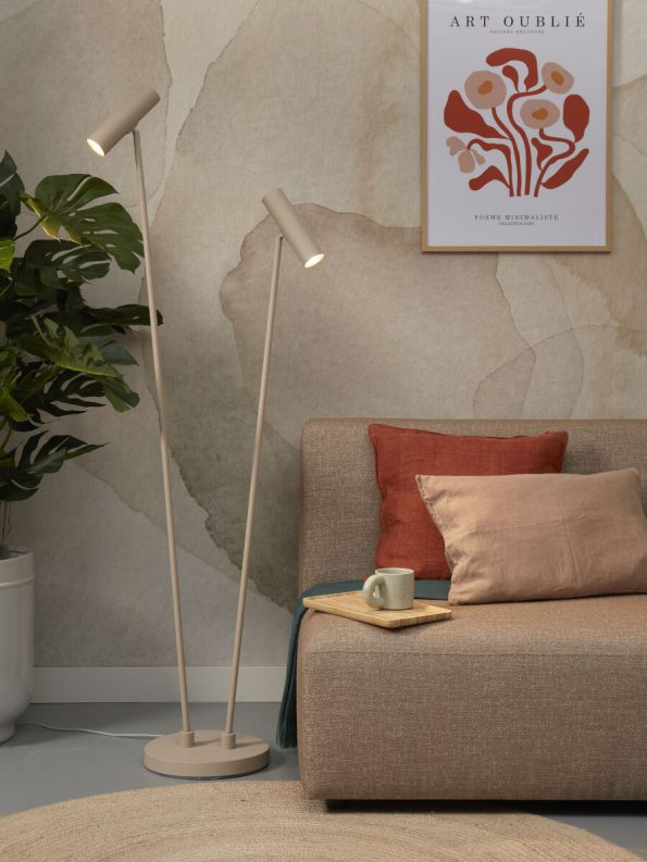 Industriële vloerlamp Havana grijs ø 5 cm - Afbeelding 8