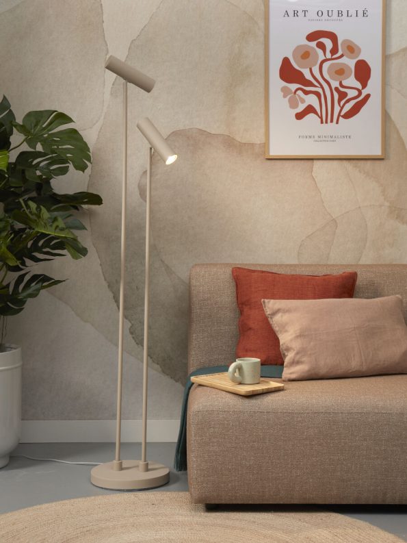 Industriële vloerlamp Havana grijs ø 5 cm - Afbeelding 9