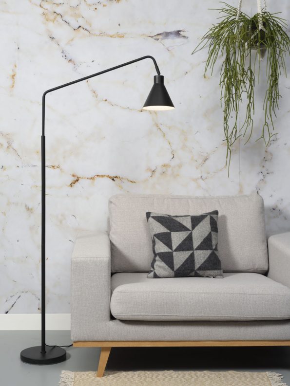 Industriële vloerlamp Lyon zwart ø 16 cm - Afbeelding 2
