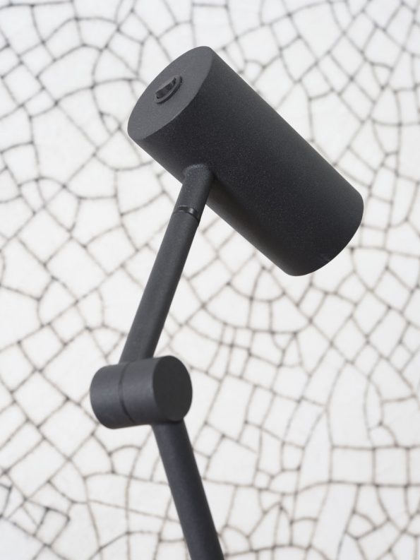 Industriële vloerlamp Montreux zwart - Afbeelding 3