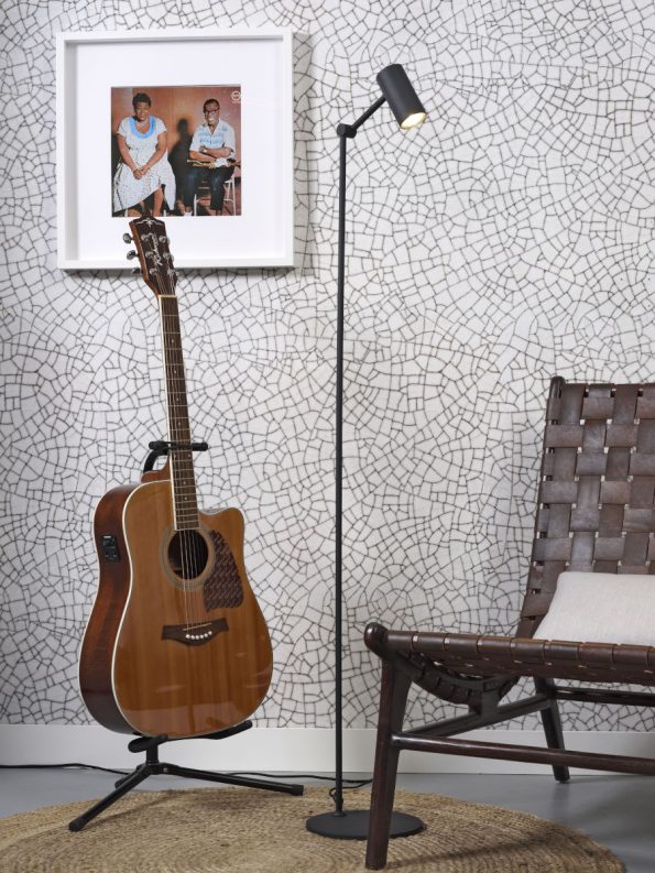 Industriële vloerlamp Montreux zwart - Afbeelding 8