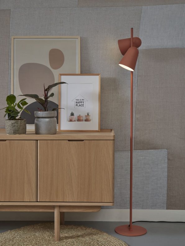 Industriële vloerlamp Salamanca oranje - Afbeelding 5