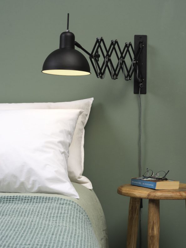 Industriële wandlamp Aberdeen zwart ø 20 cm - Afbeelding 2