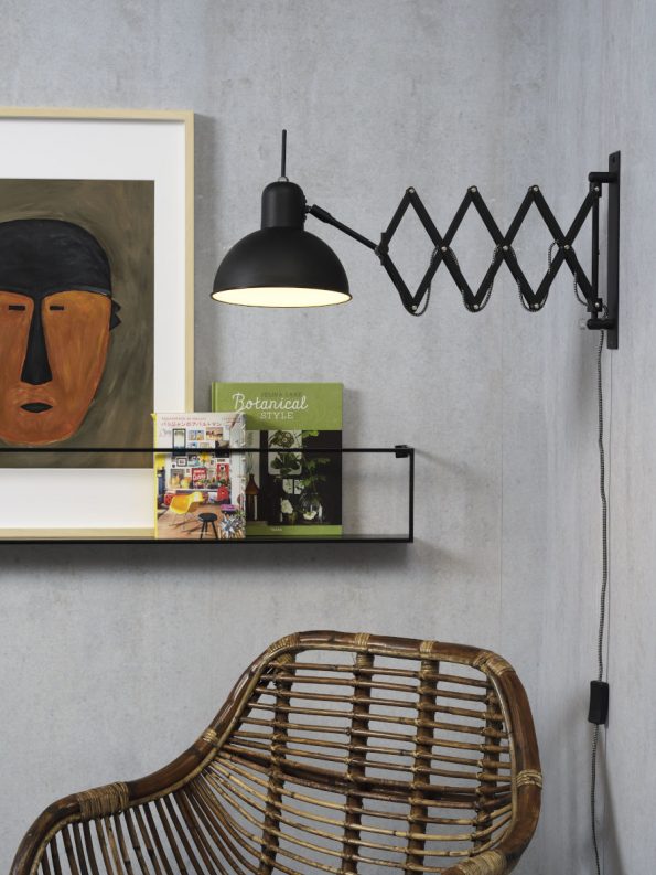 Industriële wandlamp Aberdeen zwart ø 20 cm - Afbeelding 5