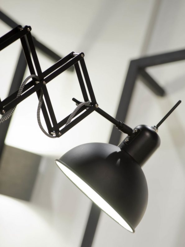 Industriële wandlamp Aberdeen zwart ø 20 cm - Afbeelding 6
