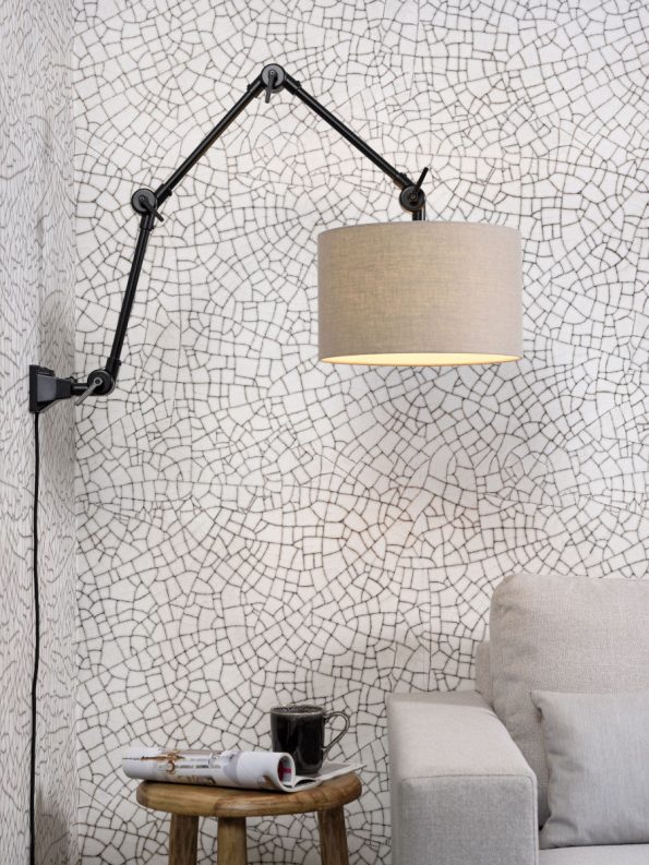Industriële wandlamp Amsterdam grijs ø 32 cm - Afbeelding 5