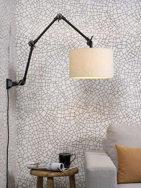 Industriële wandlamp Amsterdam grijs ø 32 cm - Afbeelding 5