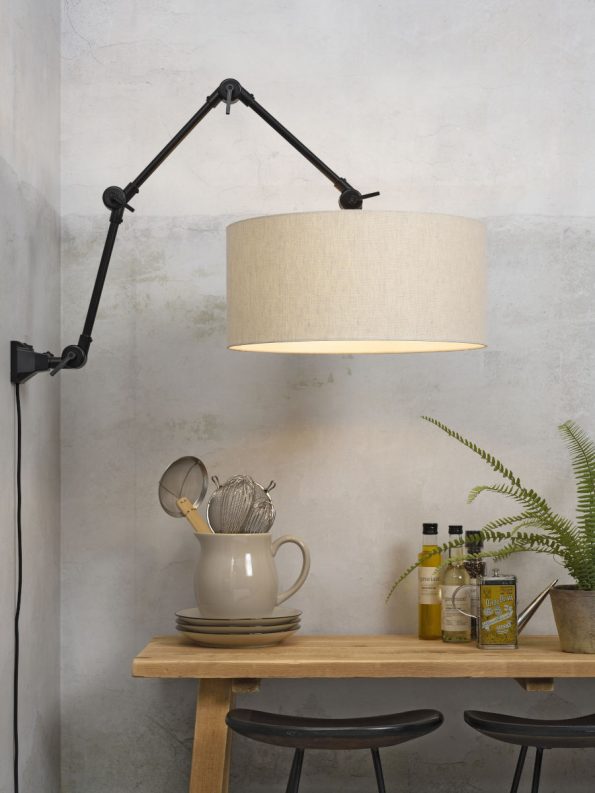 Industriële wandlamp Amsterdam grijs ø 47 cm - Afbeelding 2
