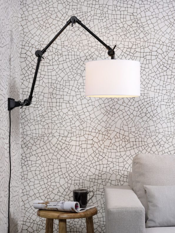 Industriële wandlamp Amsterdam wit ø 32 cm - Afbeelding 5