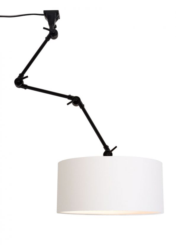 Industriële wandlamp Amsterdam wit ø 47 cm - Afbeelding 8