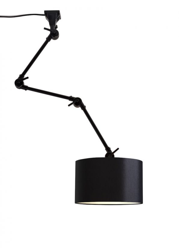 Industriële wandlamp Amsterdam zwart ø 32 cm - Afbeelding 8