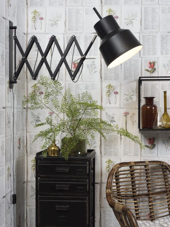 Industriële wandlamp Belfast zwart ø 25 cm - Afbeelding 2