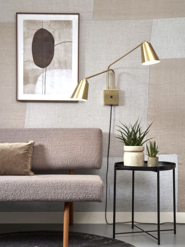 Industriële wandlamp Bremen goud - Afbeelding 5