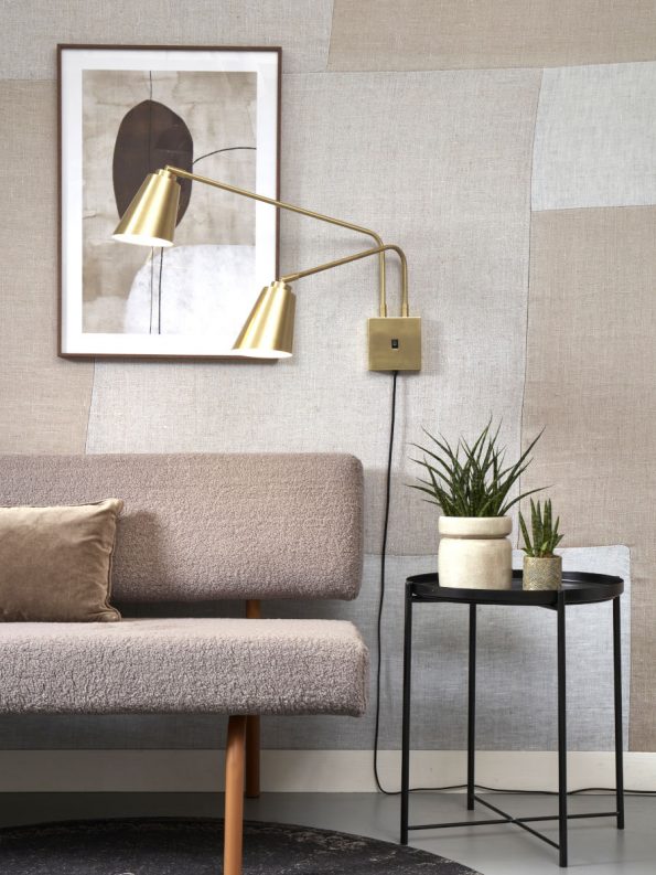 Industriële wandlamp Bremen goud - Afbeelding 7