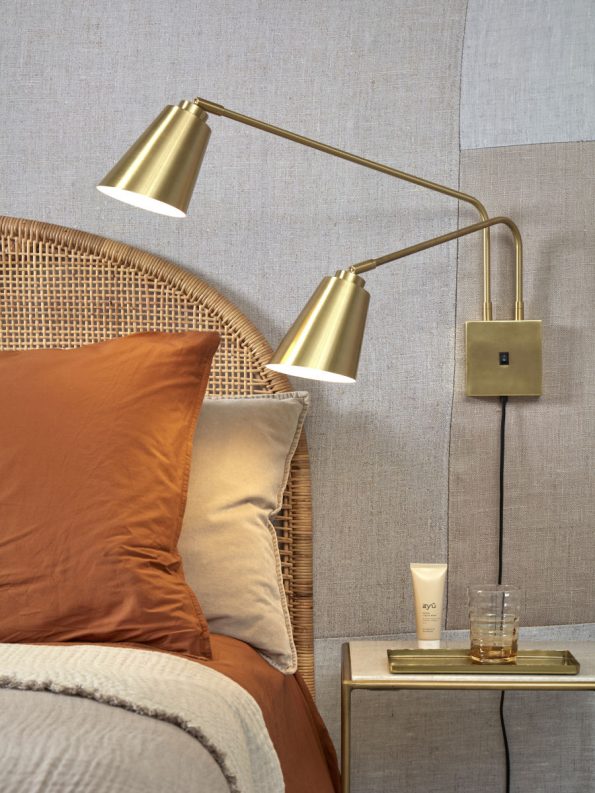 Industriële wandlamp Bremen goud - Afbeelding 8