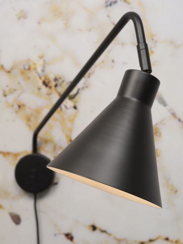 Industriële wandlamp Lyon zwart ø 16 cm - Afbeelding 4