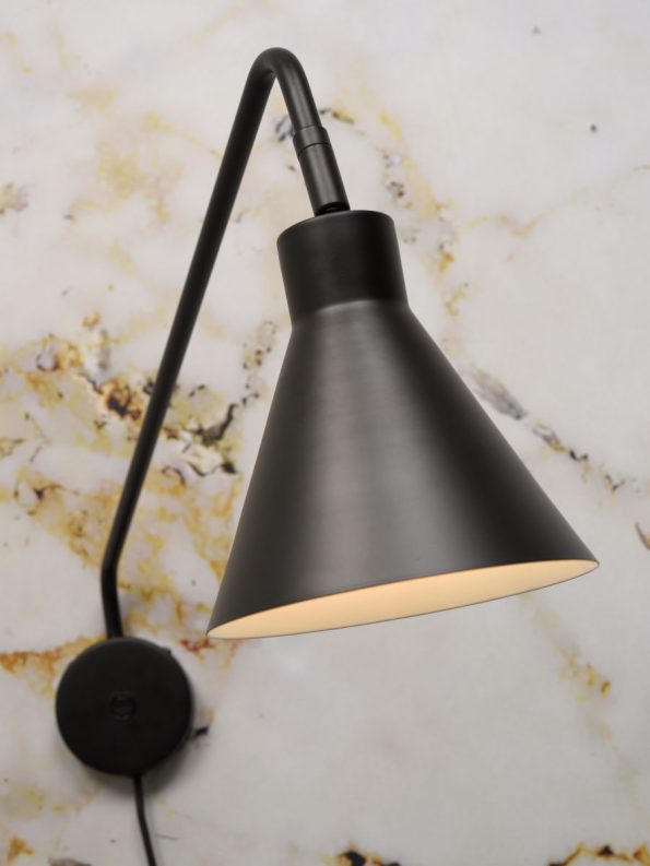 Industriële wandlamp Lyon zwart ø 16 cm - Afbeelding 6