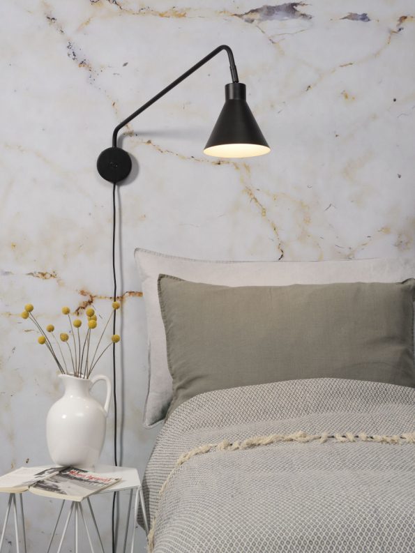 Industriële wandlamp Lyon zwart ø 16 cm - Afbeelding 8