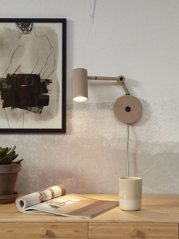 Industriële wandlamp Montreux grijs ø 6 cm - Afbeelding 5
