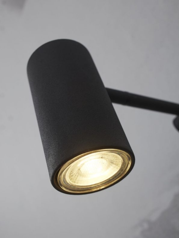 Industriële wandlamp Montreux zwart ø 6 cm - Afbeelding 3