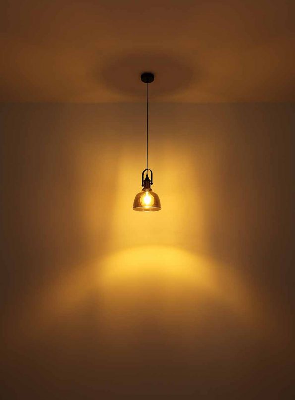 Industriële hanglamp Dorothea zwart - Afbeelding 4
