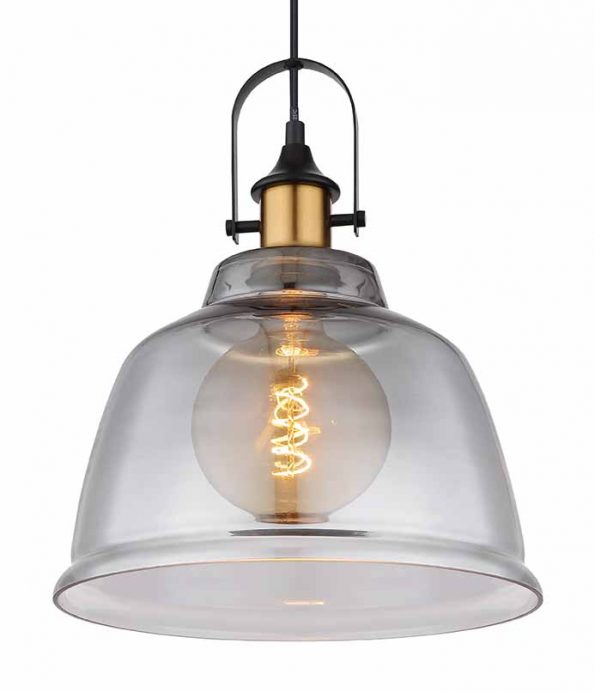 Industriële hanglamp Dorothea zwart ø 30 cm - Afbeelding 2