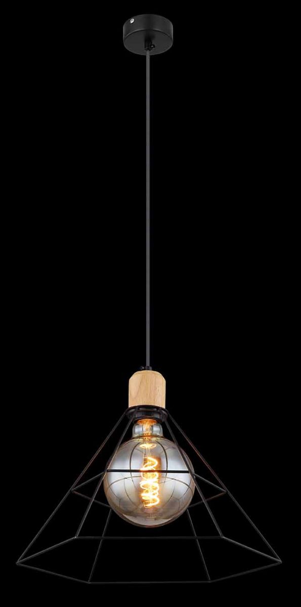 Industriële hanglamp Helene zwart ø 35 cm - Afbeelding 3