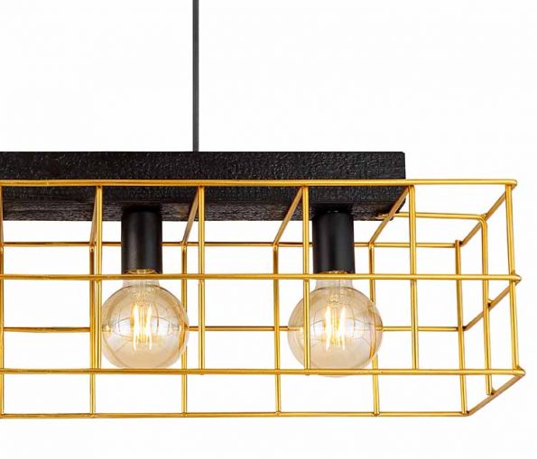 Industriële hanglamp Merril zwart - Afbeelding 3