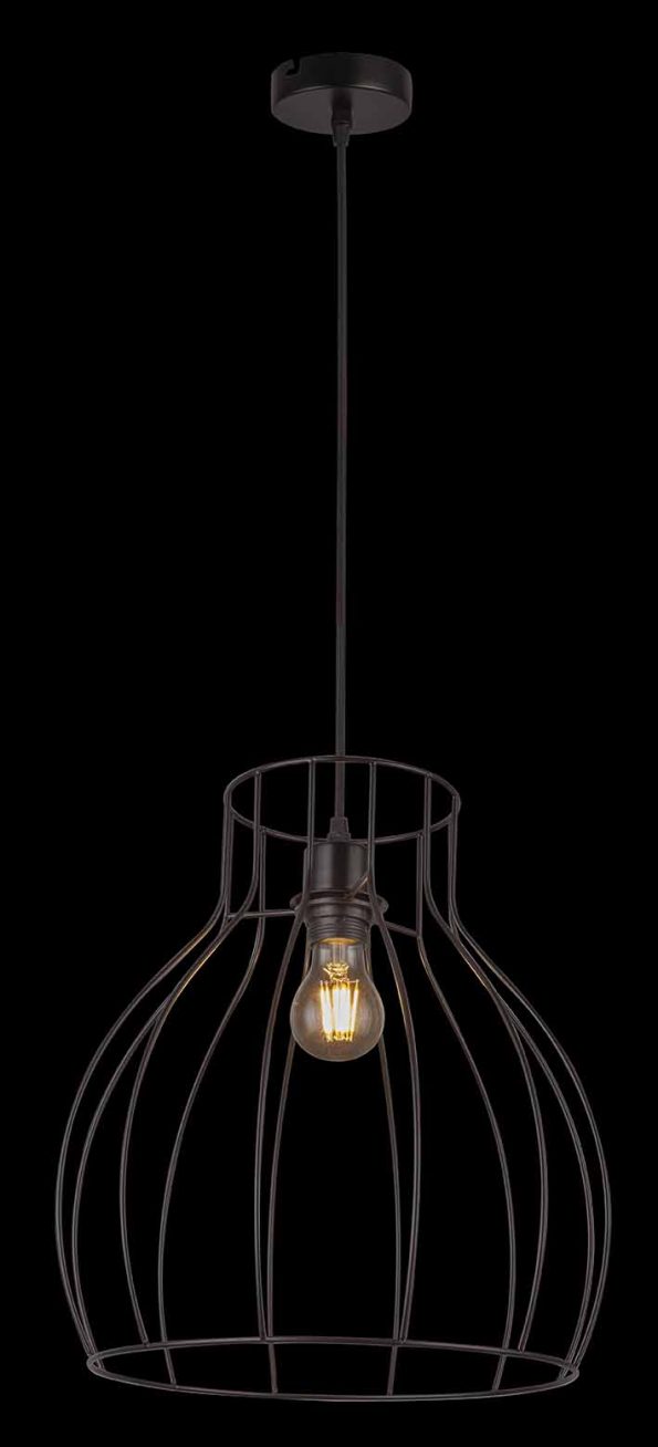 Industriële hanglamp Mina zwart ø 35 cm - Afbeelding 3