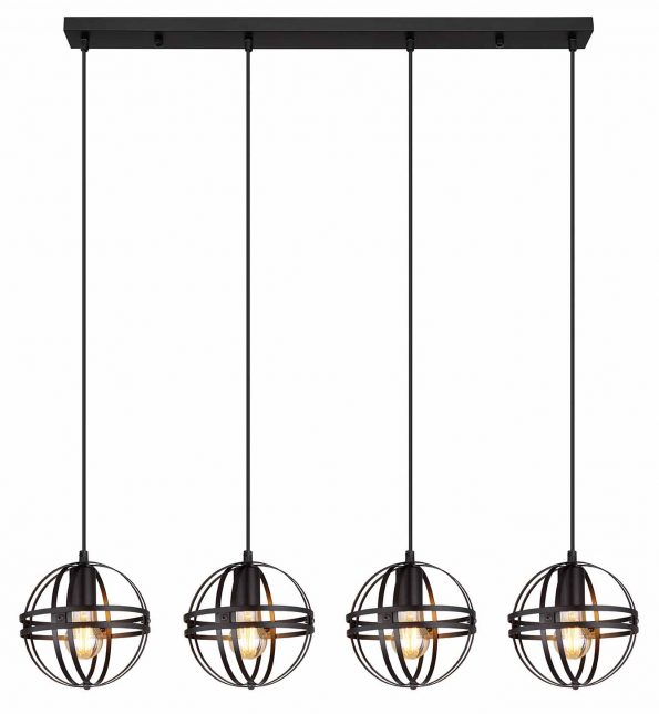 Industriële hanglamp Tamara zwart - Afbeelding 2
