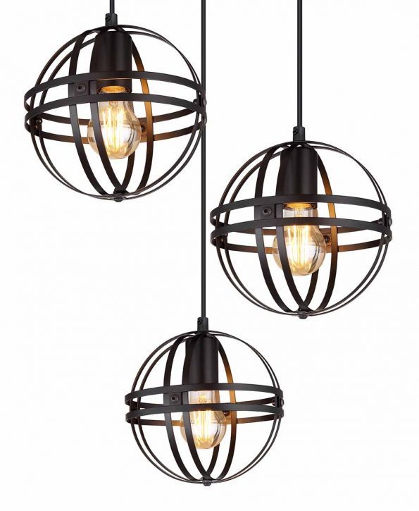 Industriële hanglamp Tamara zwart ø 47 cm - Afbeelding 2