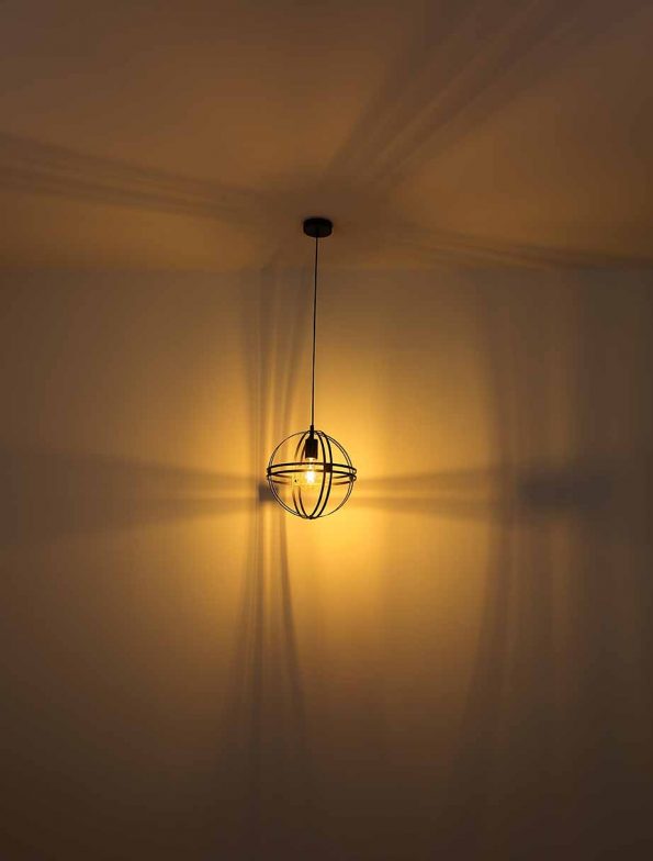 Industriële hanglamp Tamara zwart ø 47 cm - Afbeelding 4
