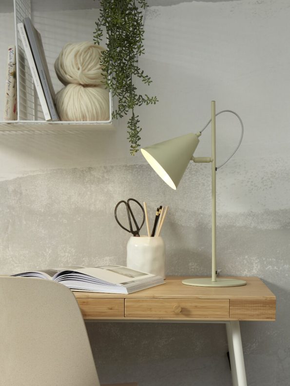 Industriële tafellamp Lisbon groen ø 15 cm - Afbeelding 5