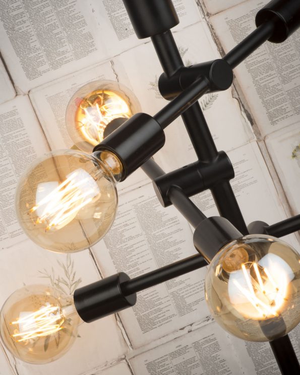 Industriële tafellamp Nashville zwart - Afbeelding 3