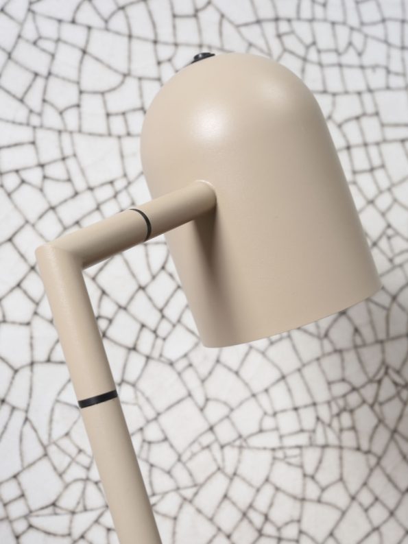 Industriële vloerlamp Marseille grijs - Afbeelding 3