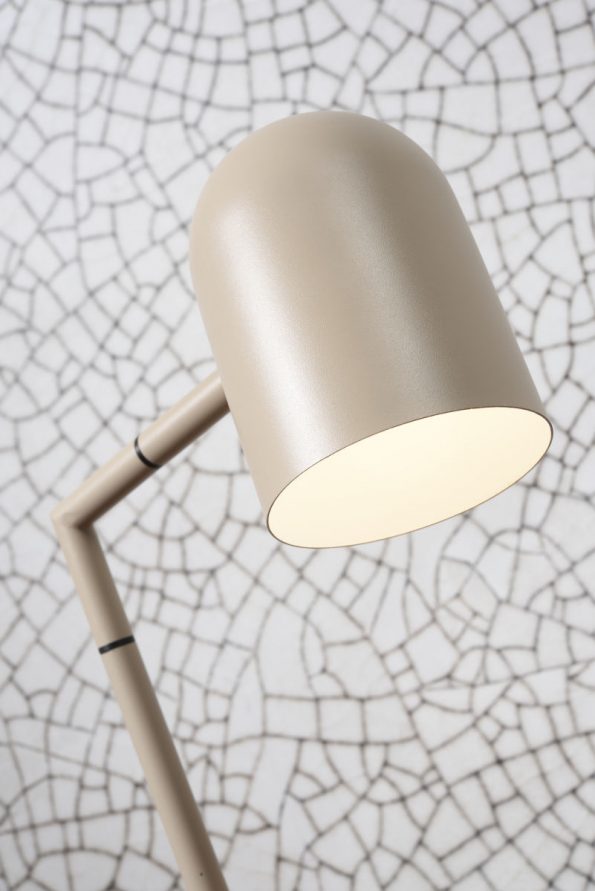 Industriële vloerlamp Marseille grijs - Afbeelding 4