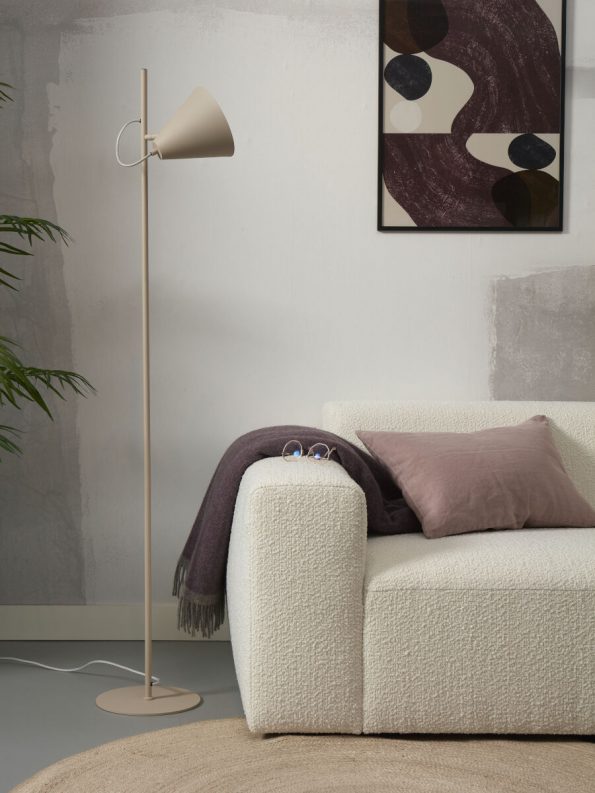 Industriële vloerlamp Lisbon grijs ø 18 cm - Afbeelding 5