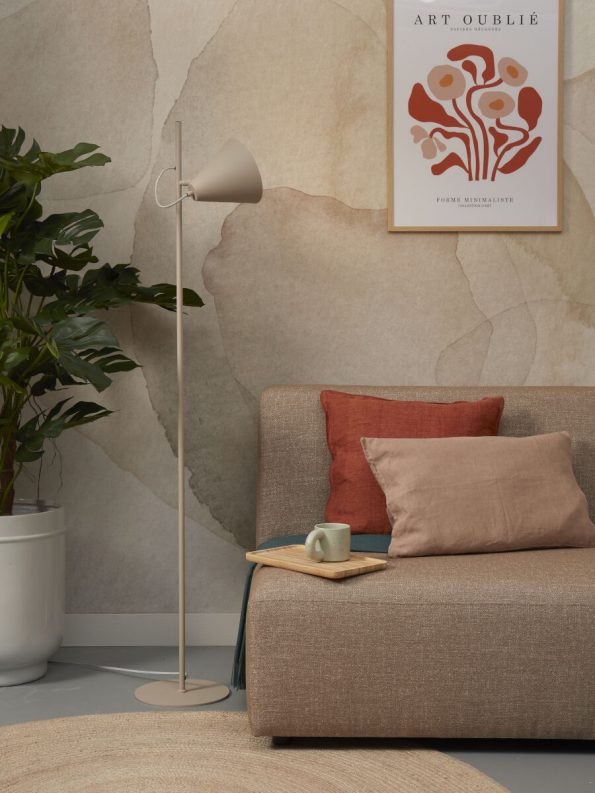 Industriële vloerlamp Lisbon grijs ø 18 cm - Afbeelding 9