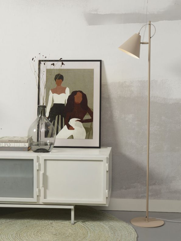Industriële vloerlamp Lisbon grijs ø 18 cm - Afbeelding 10