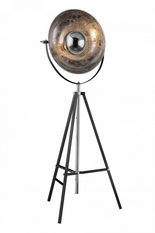 Industriële vloerlamp Xirena grijs ø 78 cm - Afbeelding 2