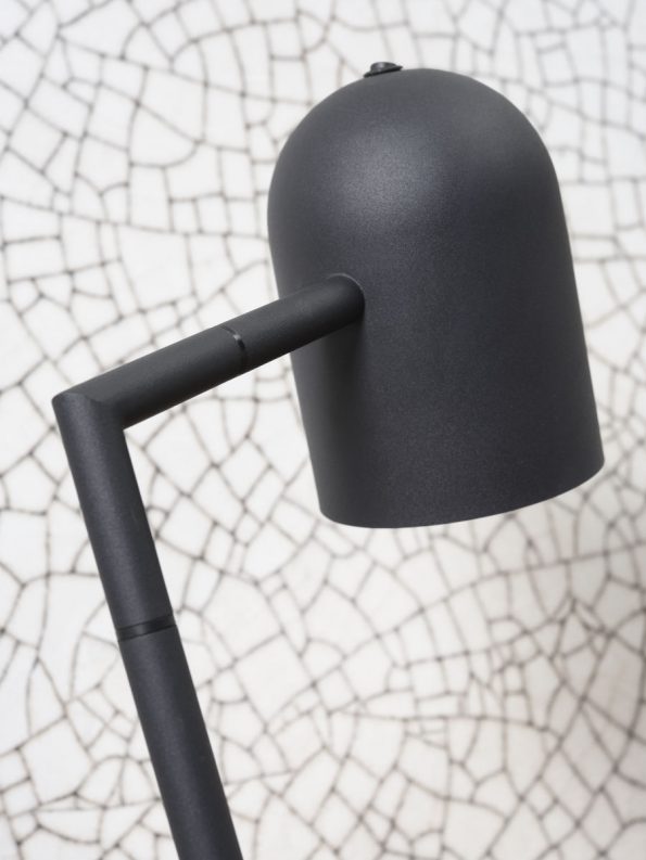 Industriële vloerlamp Marseille zwart - Afbeelding 3