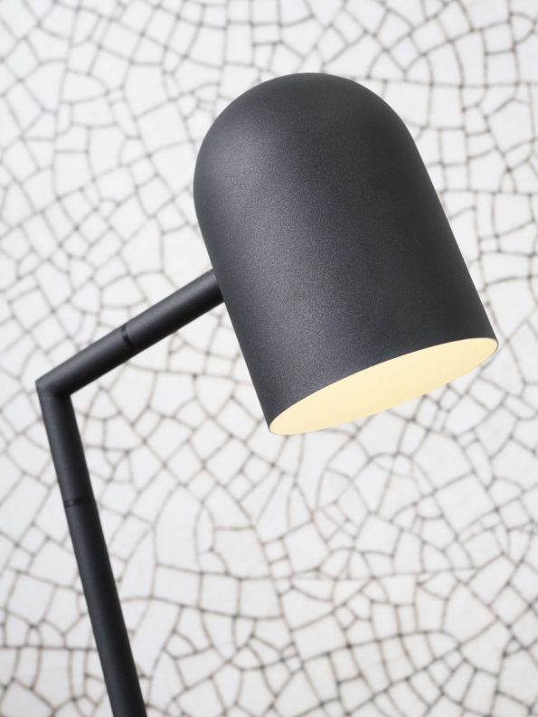 Industriële vloerlamp Marseille zwart - Afbeelding 4