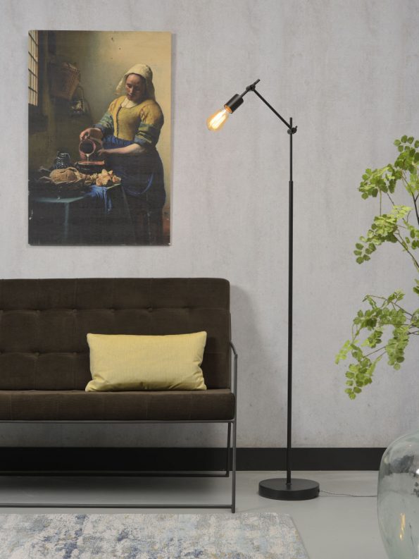 Industriële vloerlamp Sheffield zwart - Afbeelding 2