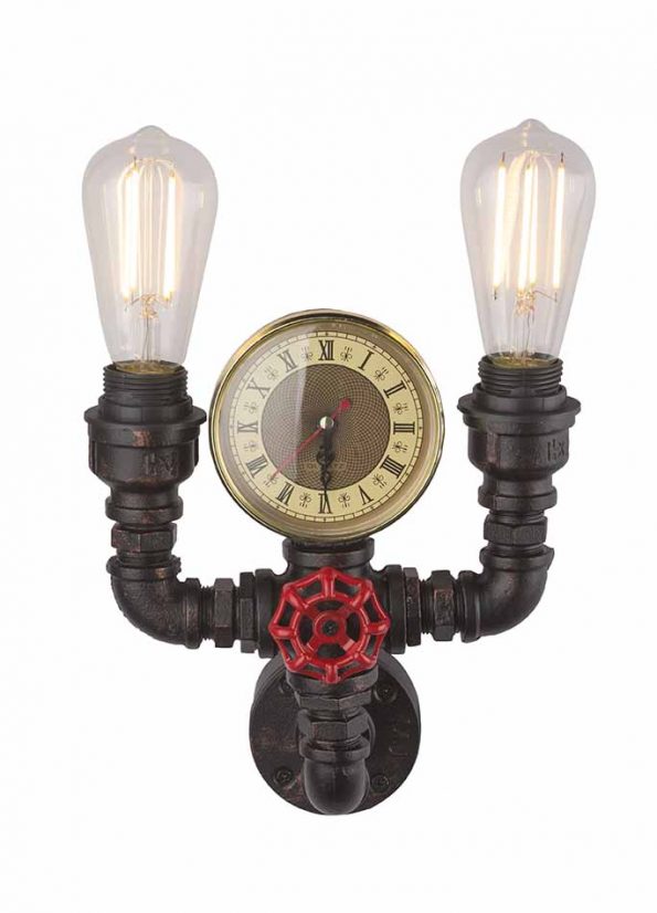 Industriële wandlamp Bayuda zwart - Afbeelding 3