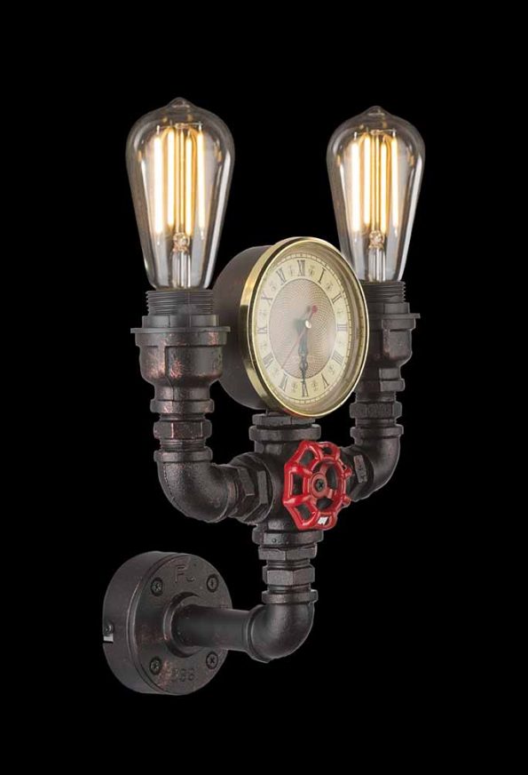 Industriële wandlamp Bayuda zwart - Afbeelding 4